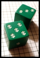 Dice : Dice - 6D - Green Dollar Sign Dice - Ebay Dec 2010